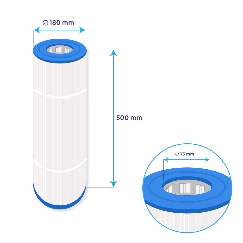 Darlly Whirlpool Filterkartusche SC742, 70508, C-7656